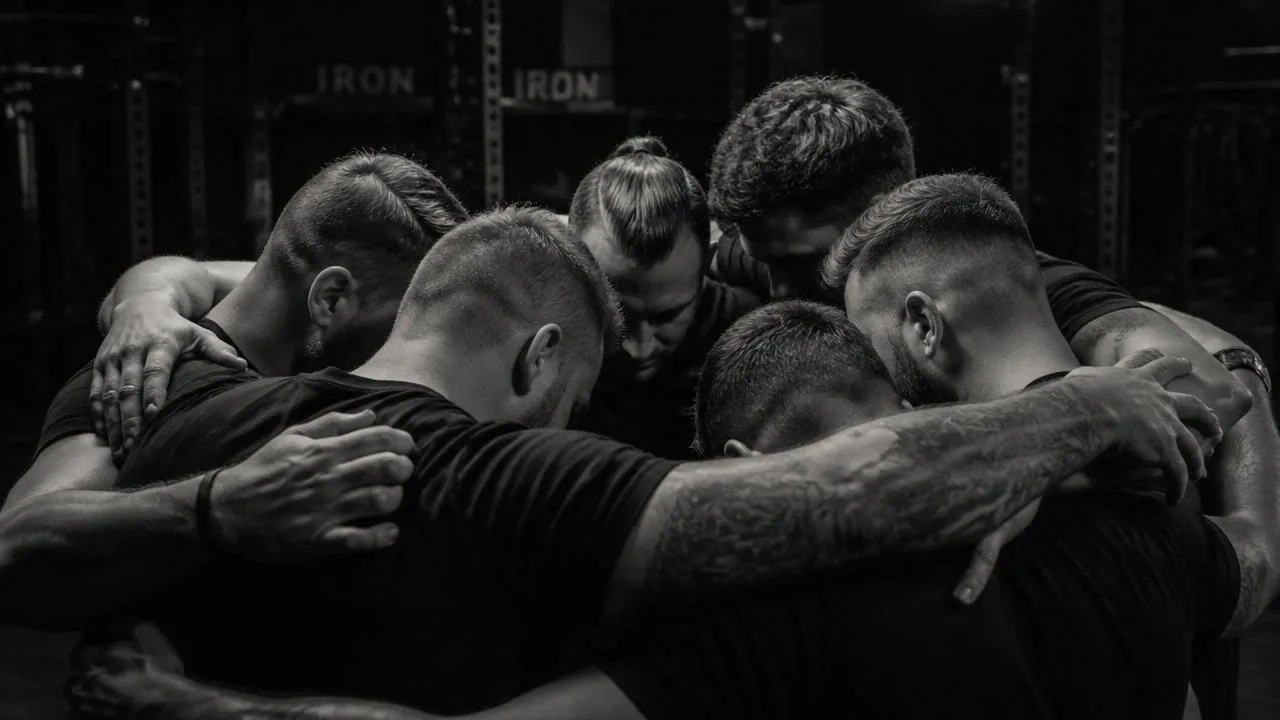 Group of men training together — a brotherhood